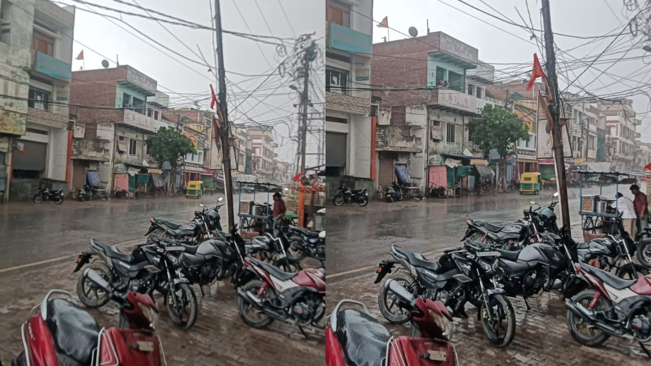 भदोही में बदला मौसम का मिजाज, आंधी-बारिश और ओलावृष्टि से मिली गर्मी से राहत